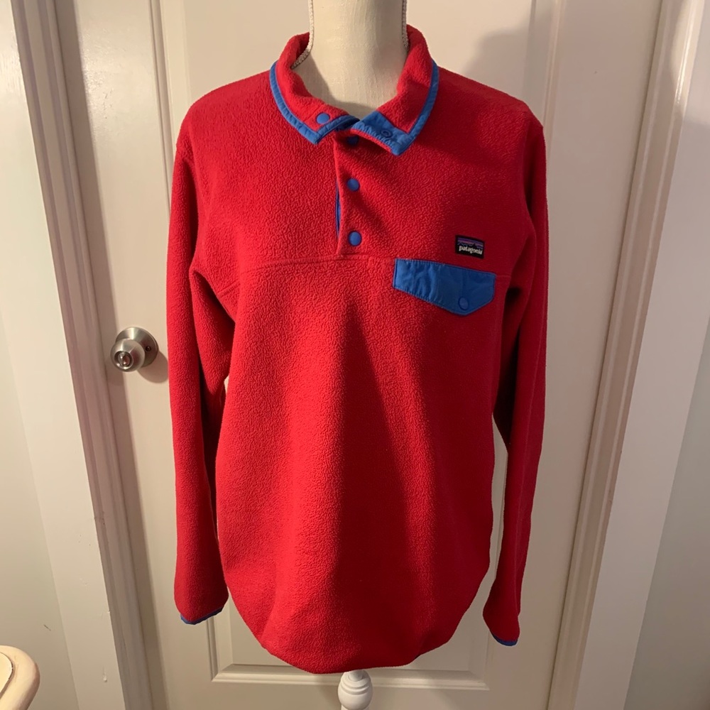 Pink/red Patagonia sweatshirt